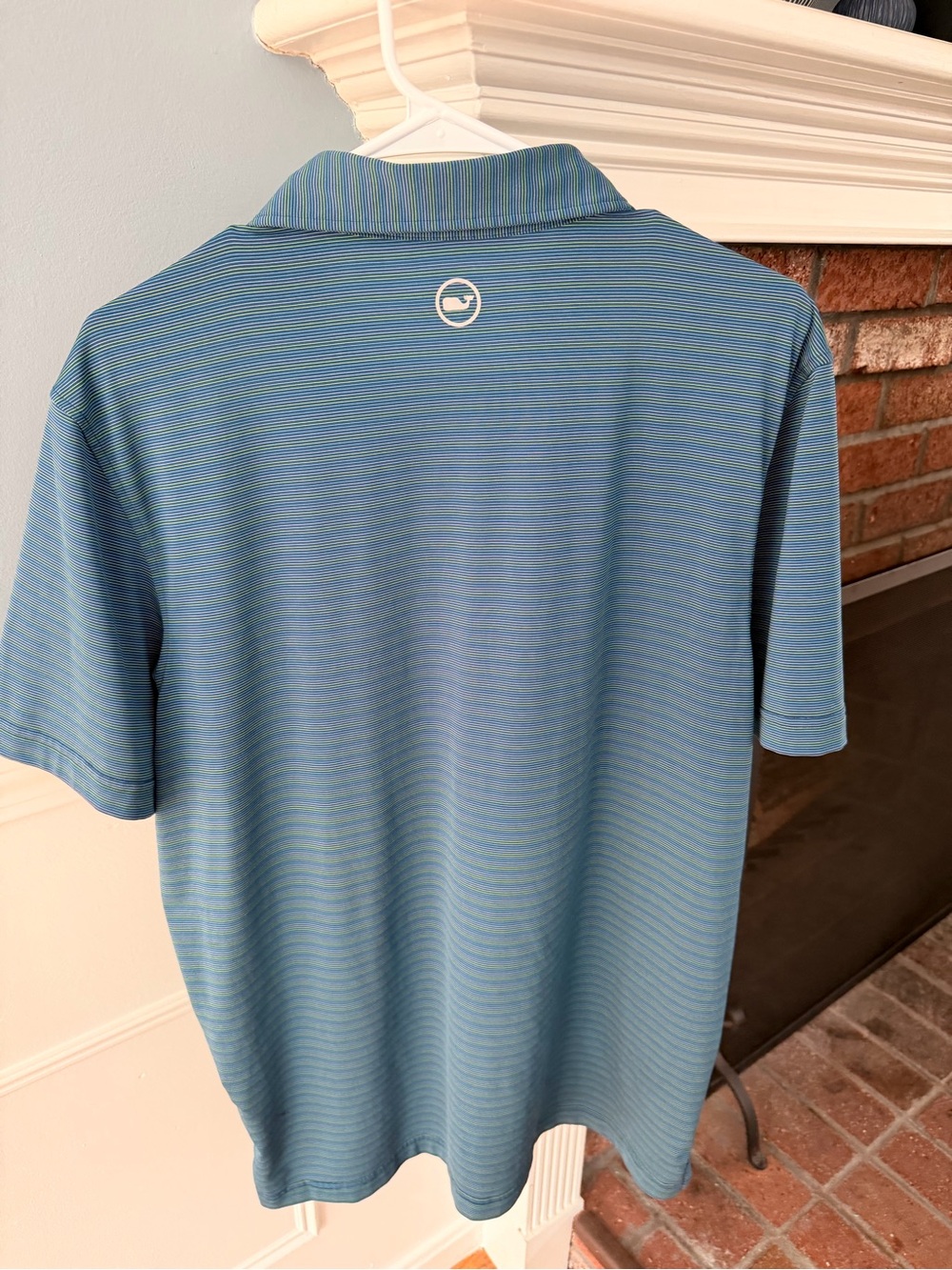 Vineyard Vines Blue Striped Performance Polo - Picture 3 of 3